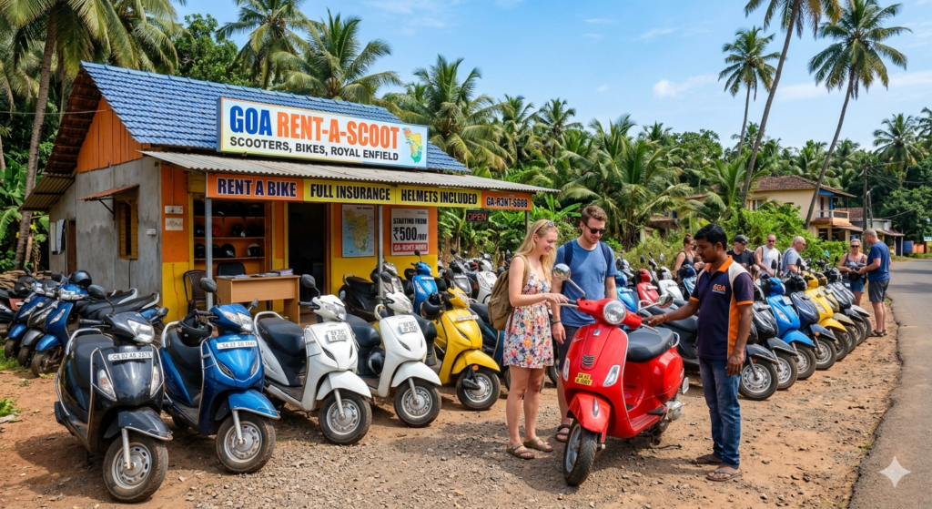 How to Rent a Scooter in Goa