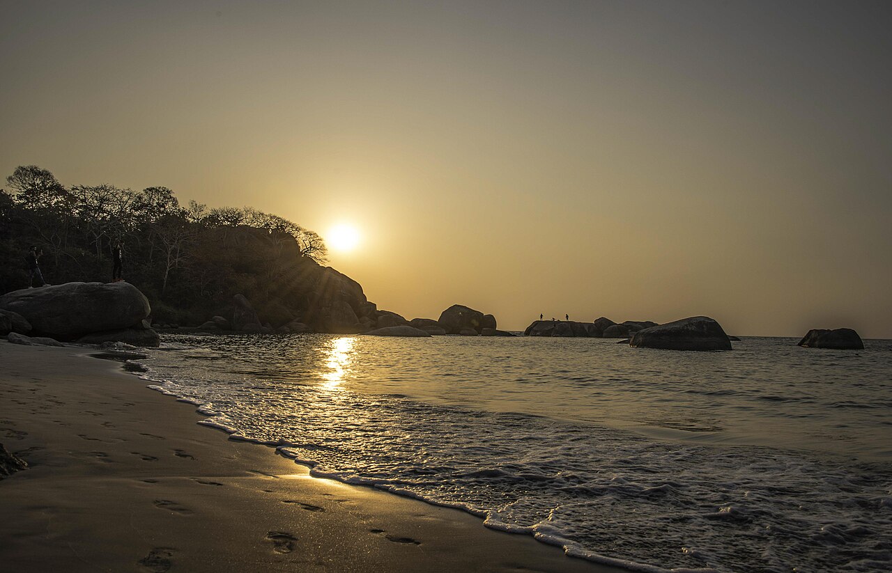 Sunset over Agonda Beach in South Goa